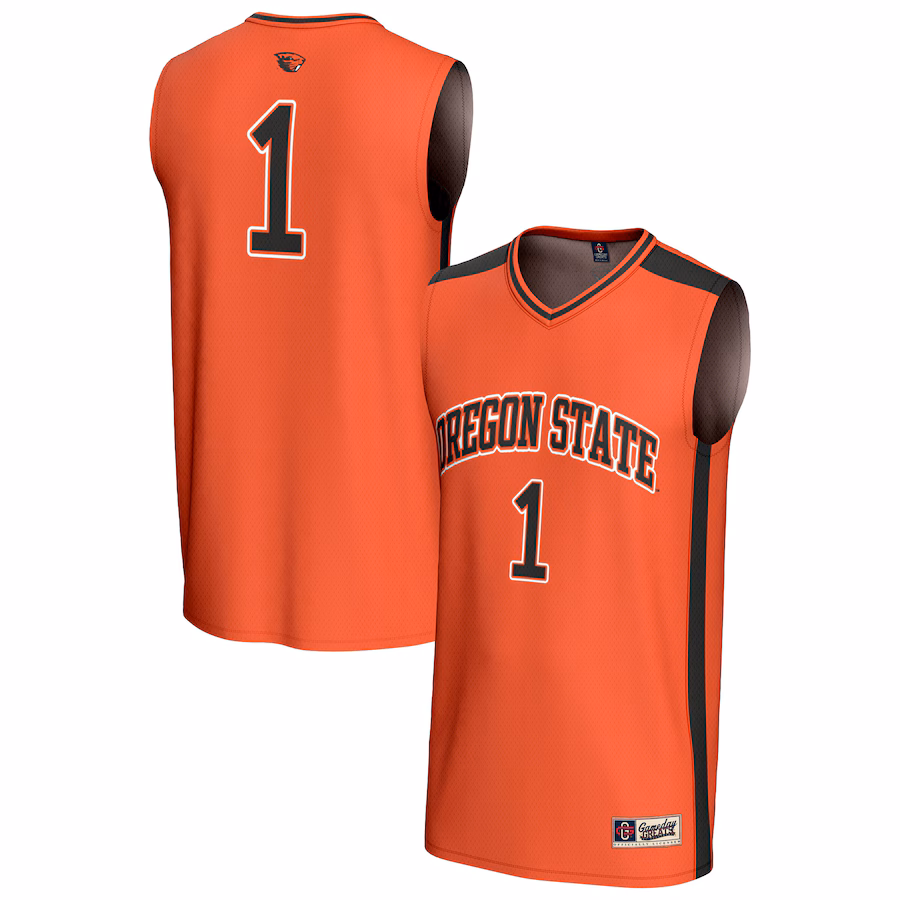 Youth GameDay Greats #1 Orange Oregon State Beavers Lightweight Collegiate Basketball Fashion Jersey - ujerseystore