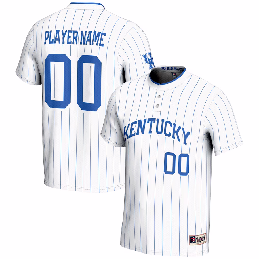 Kentucky Wildcats GameDay Greats Youth NIL Pick-A-Player Lightweight Softball Jersey - White - ujerseystore