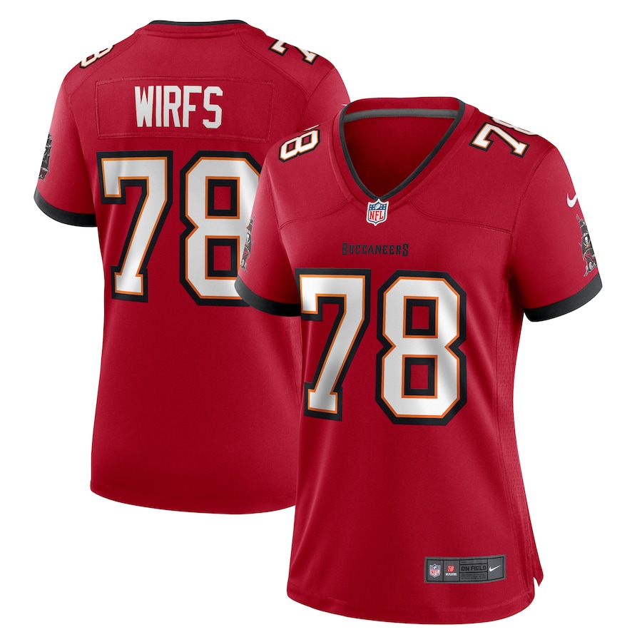 Women's Tampa Bay Buccaneers Tristan Wirfs Nike Red Game Jersey - ujerseystore