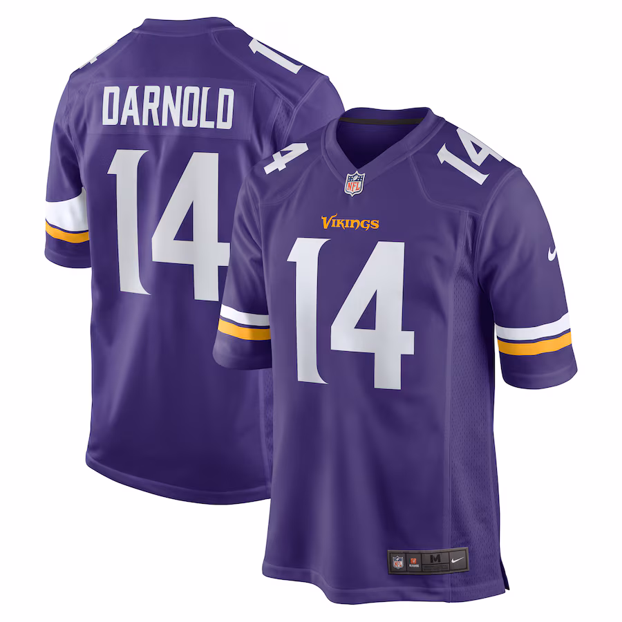 Men's Minnesota Vikings Sam Darnold Nike  Purple Team Game Jersey - ujerseystore