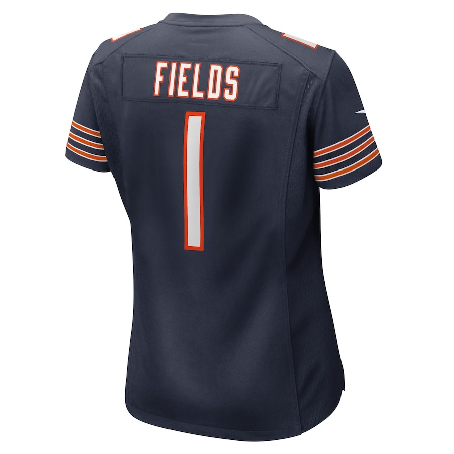 Women's Chicago Bears Justin Fields Nike Navy Player Jersey - ujerseystore