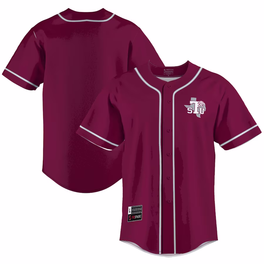 Texas Southern Tigers GameDay Greats  Lightweight Baseball Jersey - Maroon - ujerseystore