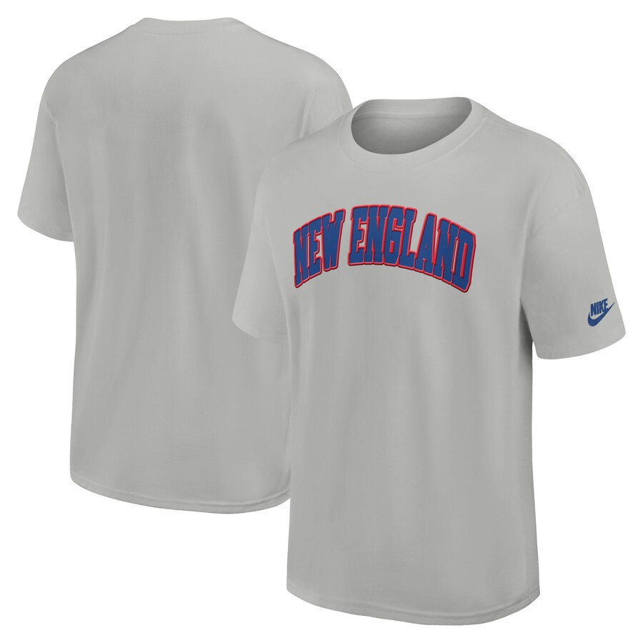 Men's New England Patriots Nike Silver Rewind Max90 Statement T-Shirt - ujerseystore