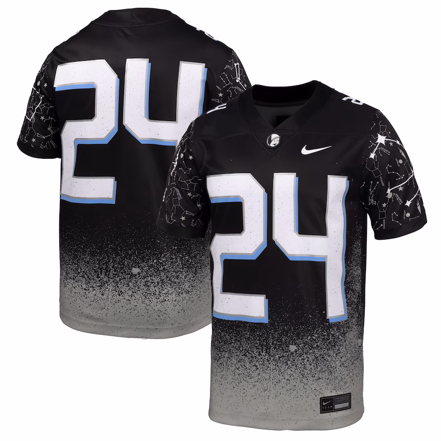 Men's Nike #24 Black UCF Knights 2024 Space Game Alternate Game Jersey - ujerseystore