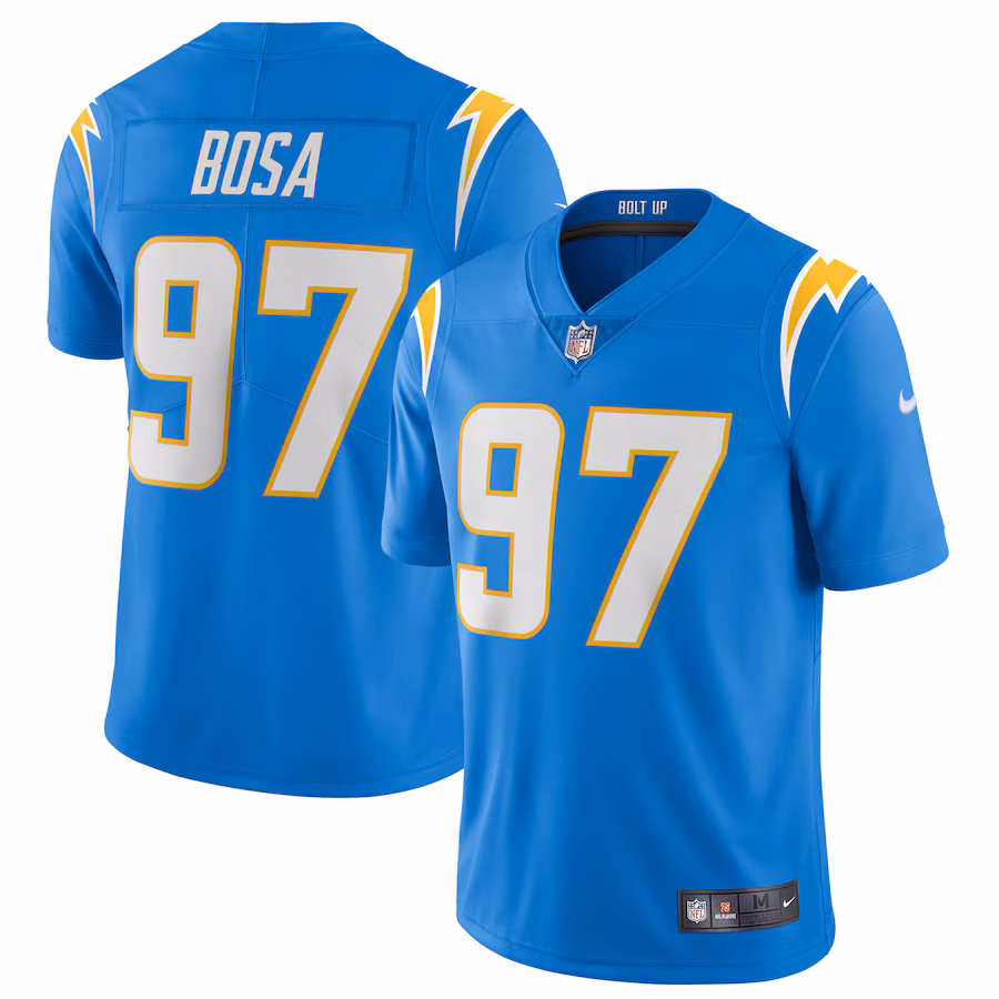 Men's Los Angeles Chargers Joey Bosa Nike Powder Blue Vapor Limited Jersey - ujerseystore