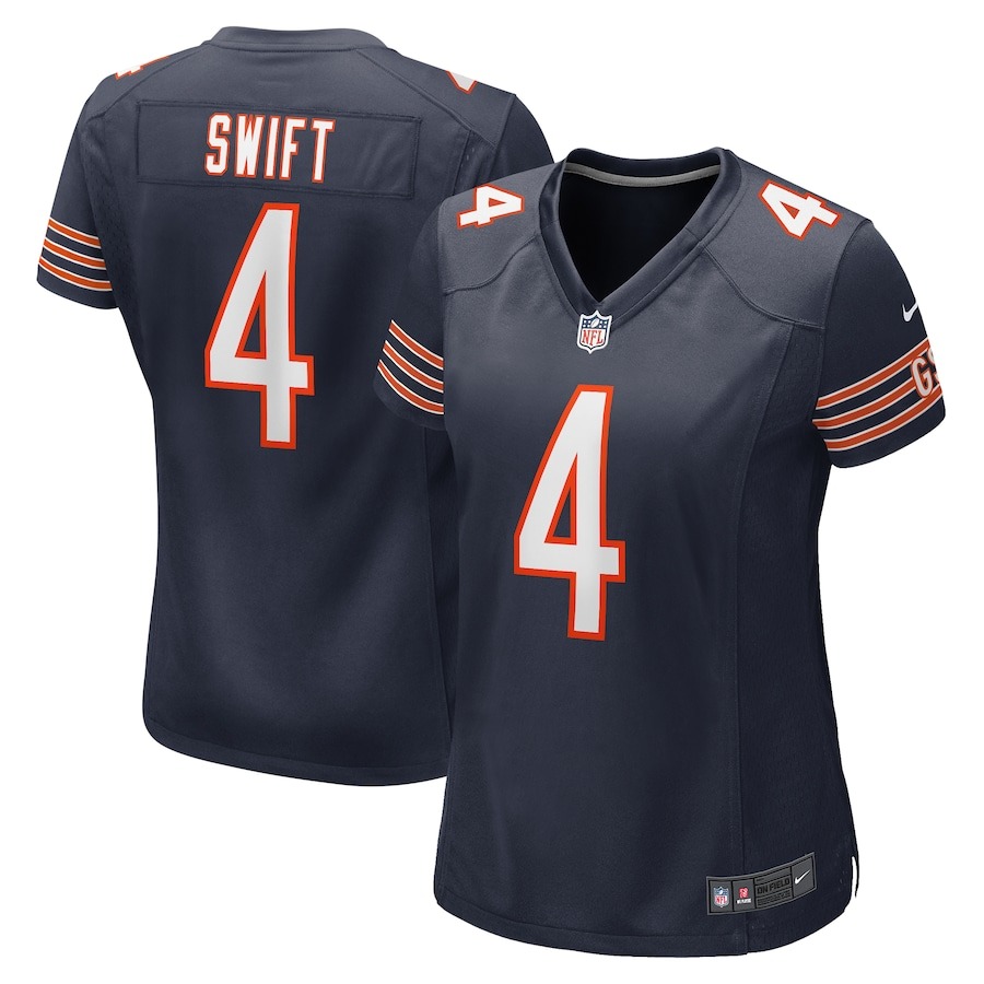 Women's Chicago Bears D'Andre Swift Nike  Navy  Game Jersey - ujerseystore