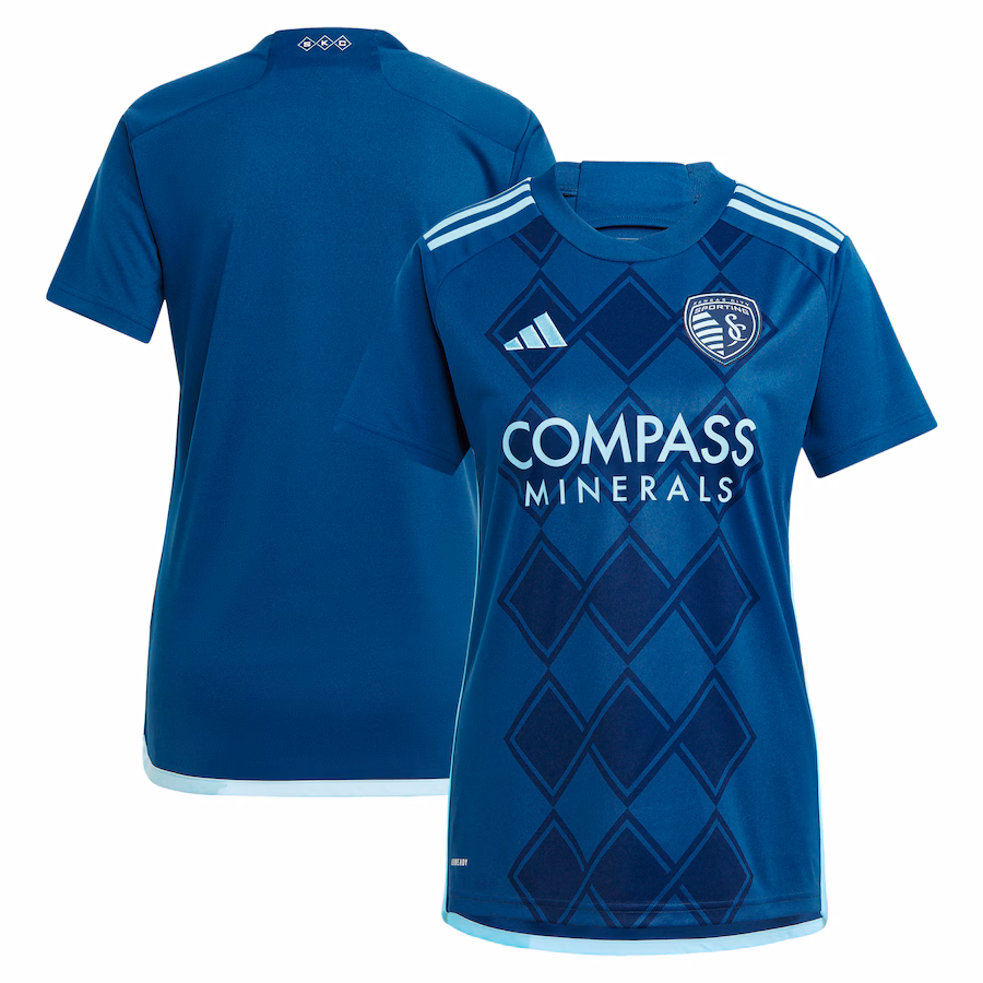 Women's Sporting Kansas City  adidas Navy 2024 Diamonds Our Forever Replica Jersey - ujerseystore