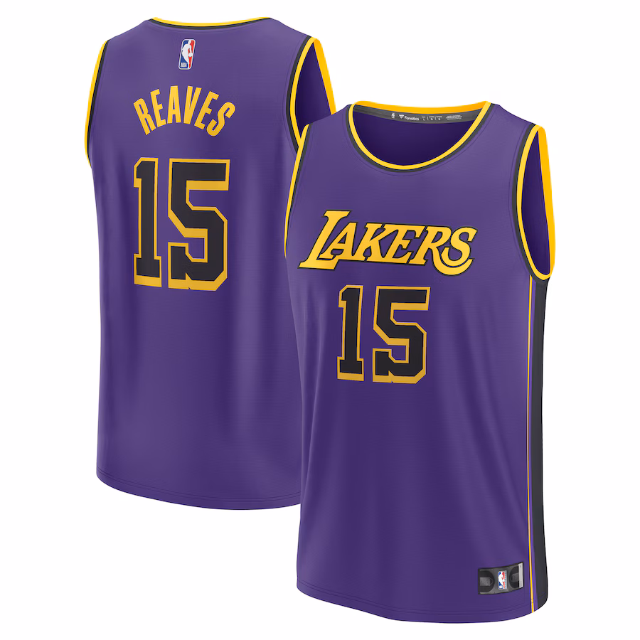 Youth Los Angeles Lakers Austin Reaves Fanatics Purple Fast Break Replica Player Jersey - Statement Edition - ujerseystore