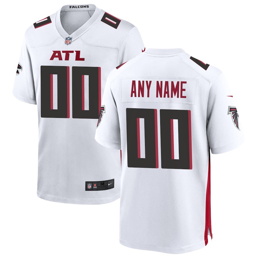 Men's Atlanta Falcons Nike White Custom Game Jersey - ujerseystore