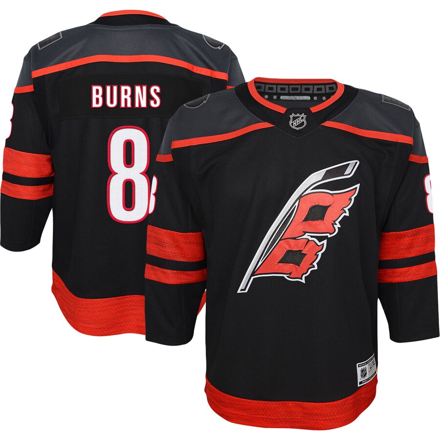 Youth Carolina Hurricanes Brent Burns Black 2022/23 Home Premier Player Jersey - ujerseystore