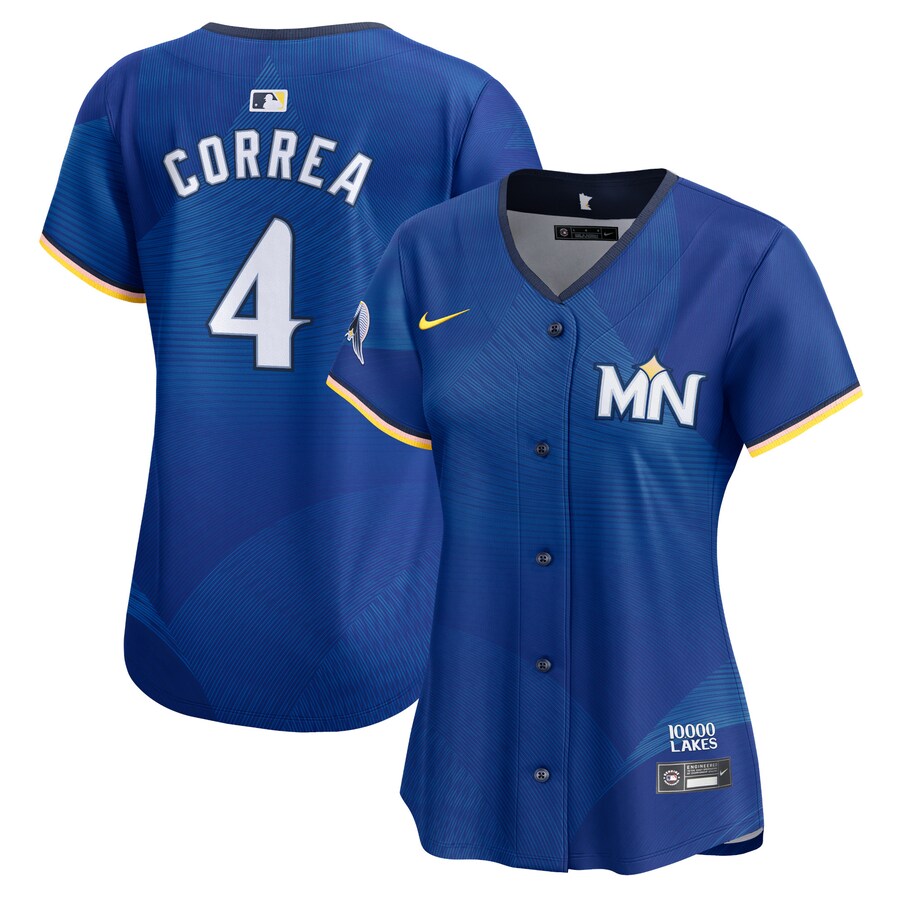 Women's Minnesota Twins Carlos Correa Nike Royal 2024 City Connect Limited Jersey - ujerseystore