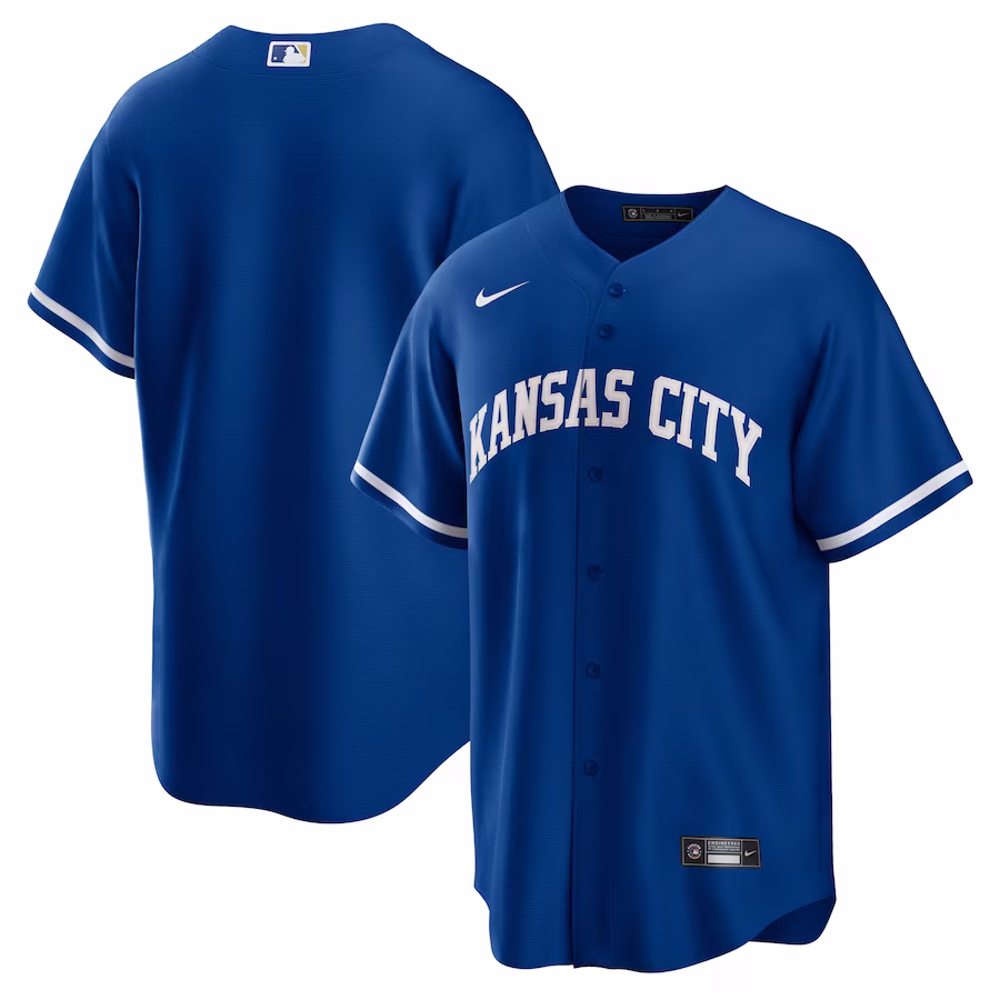Men's Kansas City Royals Nike Royal Alternate Replica Team Jersey - ujerseystore