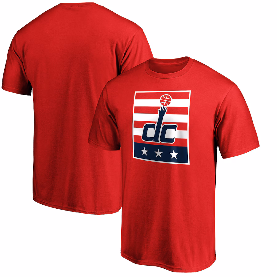 Men's Washington Wizards  Red DC Block T-Shirt - ujerseystore
