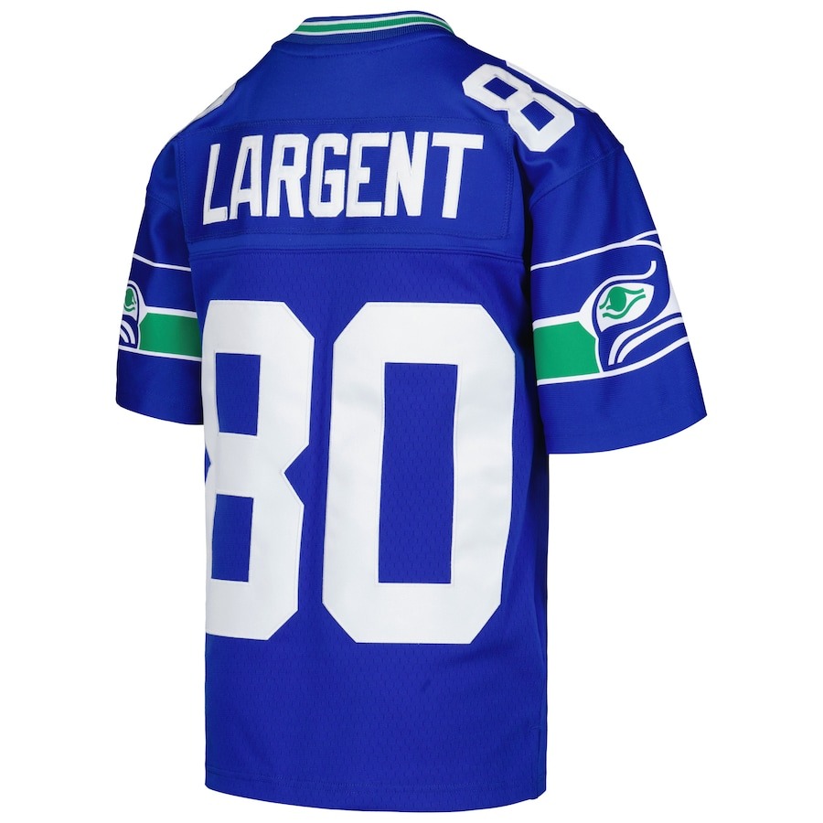 Youth Seattle Seahawks Steve Largent Mitchell & Ness Royal 1985 Retired Player Legacy Jersey - ujerseystore