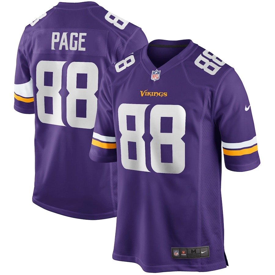 Men's Minnesota Vikings Alan Page Nike Purple Game Retired Player Jersey - ujerseystore