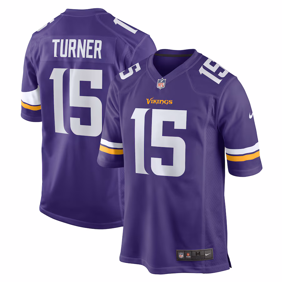 Men's Minnesota Vikings Dallas Turner Nike Purple Game Jersey - ujerseystore