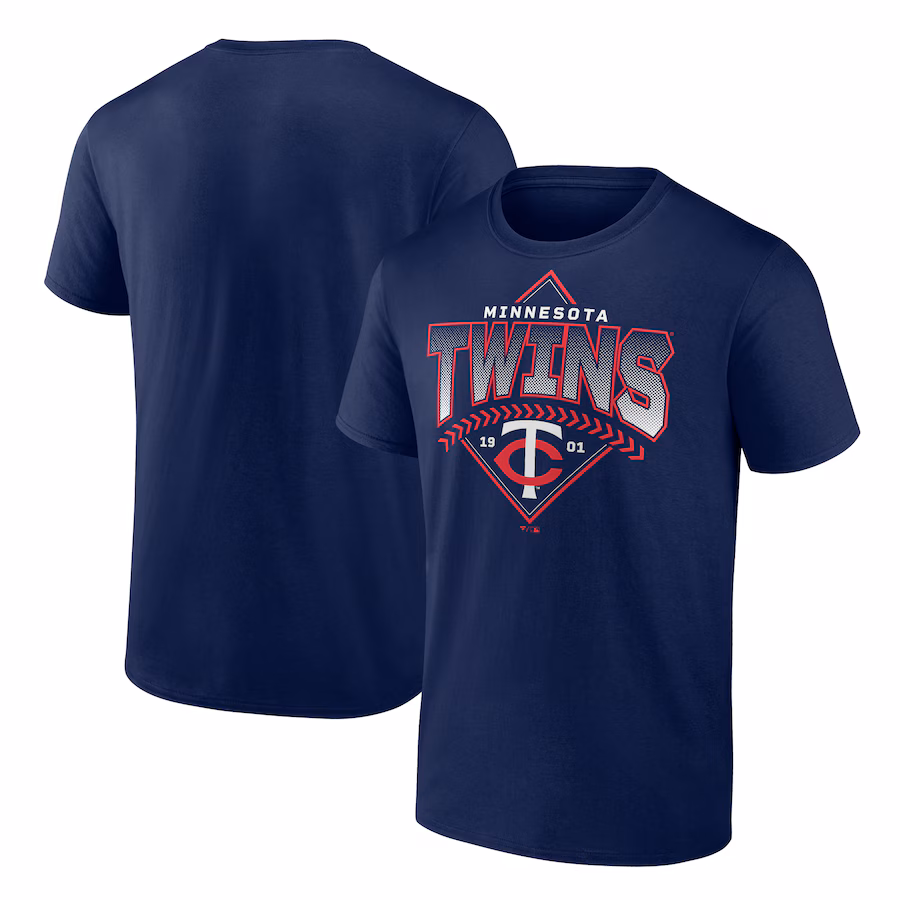 Men's Minnesota Twins Fanatics Navy Ahead In The Count T-Shirt - ujerseystore