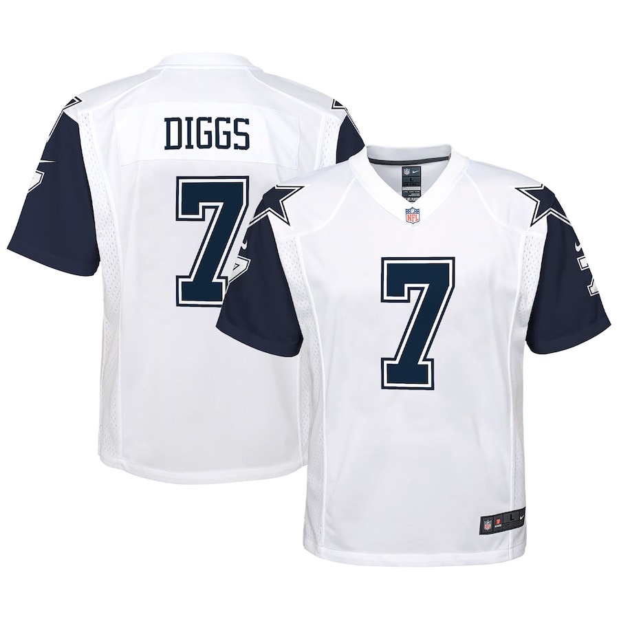 Youth Dallas Cowboys Trevon Diggs Nike White Alternate Game Jersey - ujerseystore