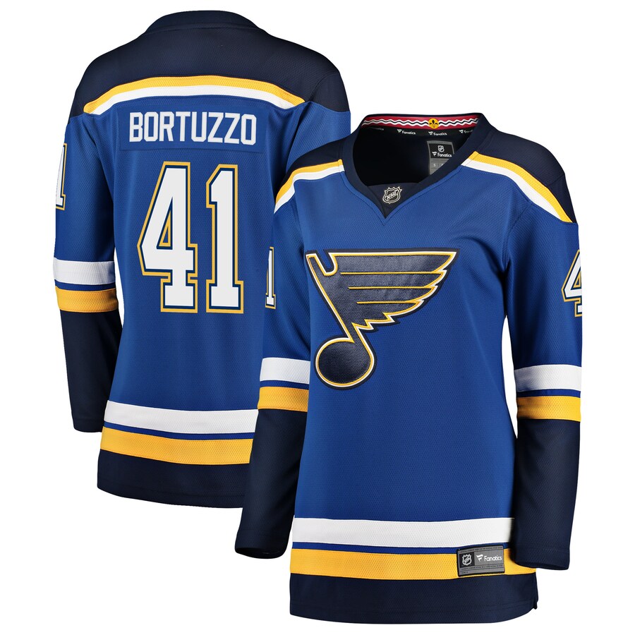 Women's St. Louis Blues Robert Bortuzzo Fanatics Branded Blue Breakaway Player Jersey - ujerseystore