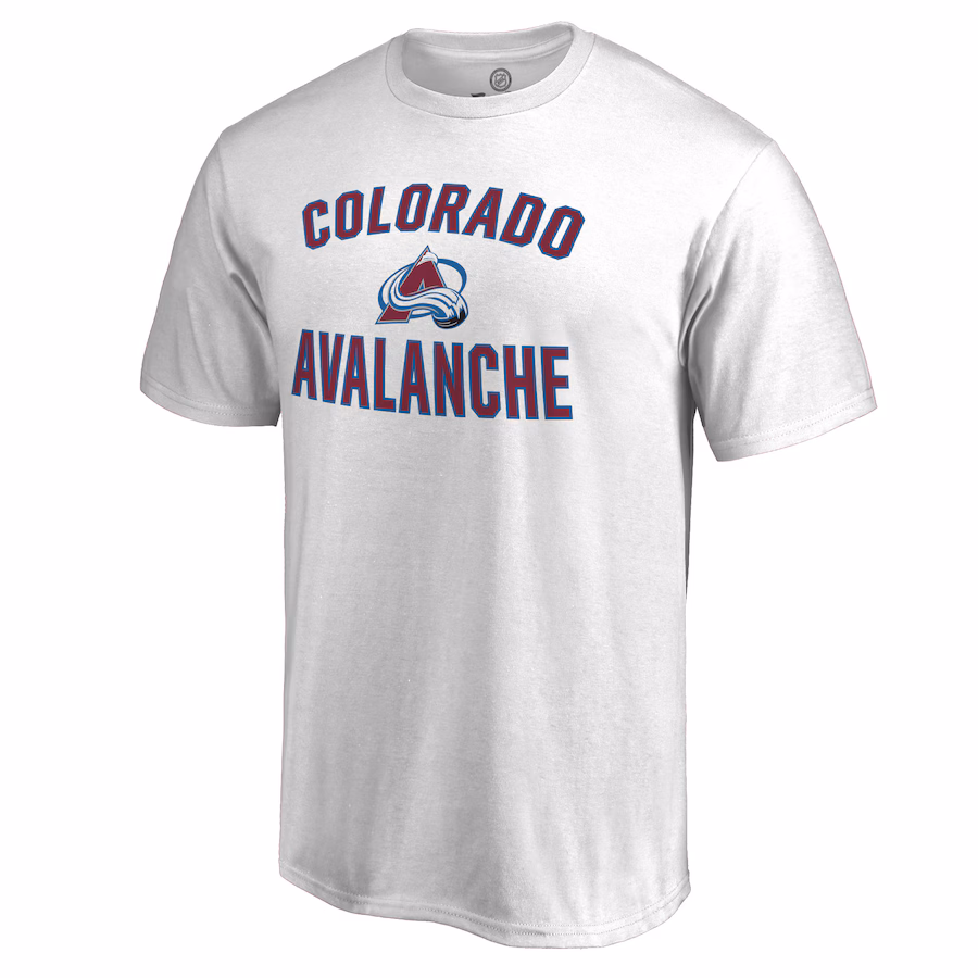Men's Colorado Avalanche Victory Arch White T-Shirt - ujerseystore