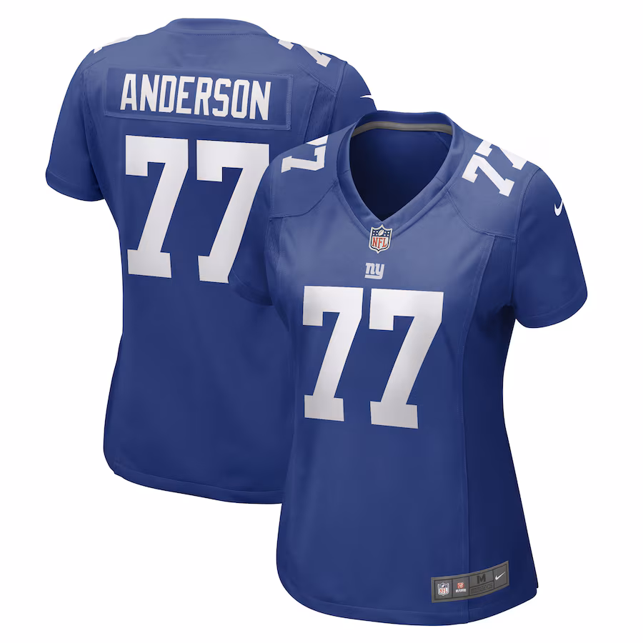 Women's New York Giants Jack Anderson Nike Royal Game Player Jersey - ujerseystore