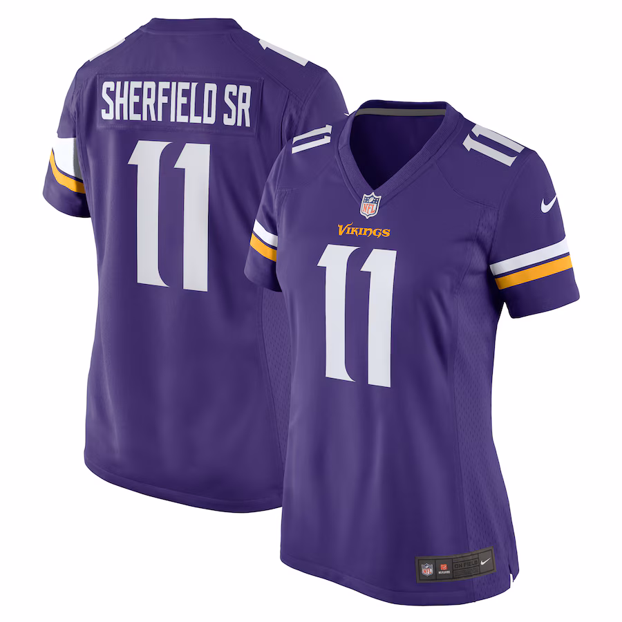 Women's Minnesota Vikings Trent Sherfield Sr. Nike  Purple Game Jersey - ujerseystore