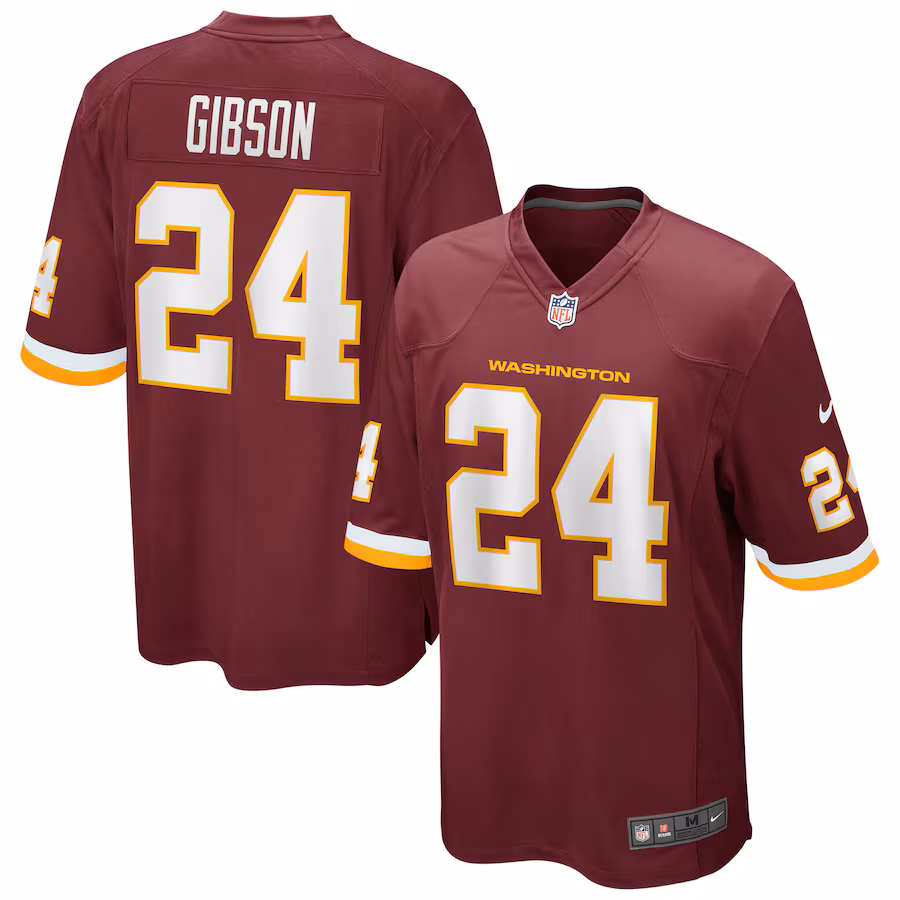 Men's Nike Antonio Gibson Washington Football Team Burgundy Game Player Jersey - ujerseystore