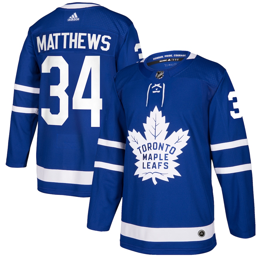 Men's Toronto Maple Leafs Auston Matthews adidas Blue Authentic Player Jersey - ujerseystore