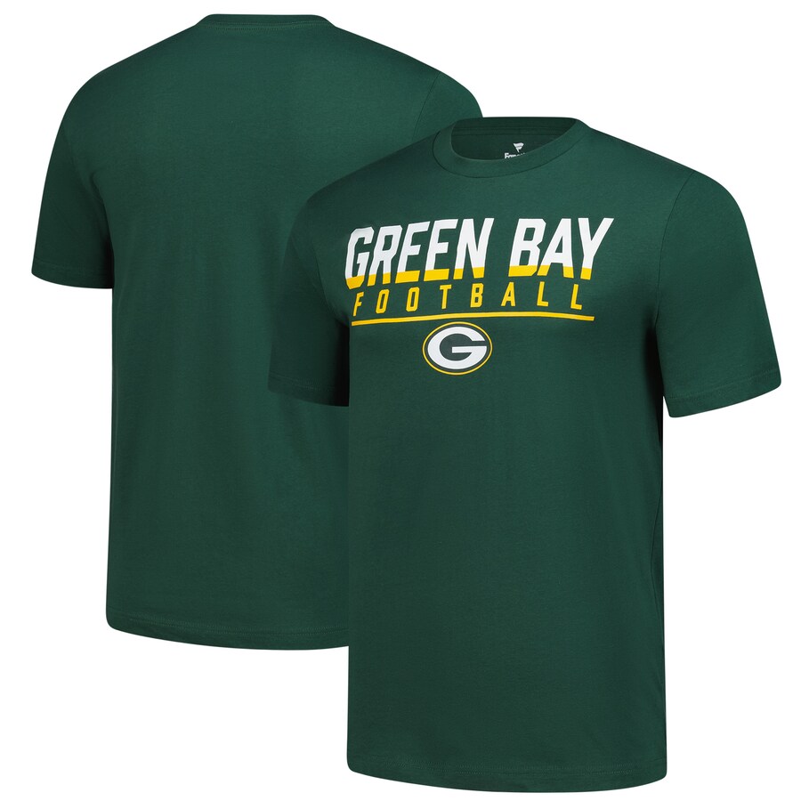 Men's Green Bay Packers  Fanatics Green Blocked T-Shirt - ujerseystore