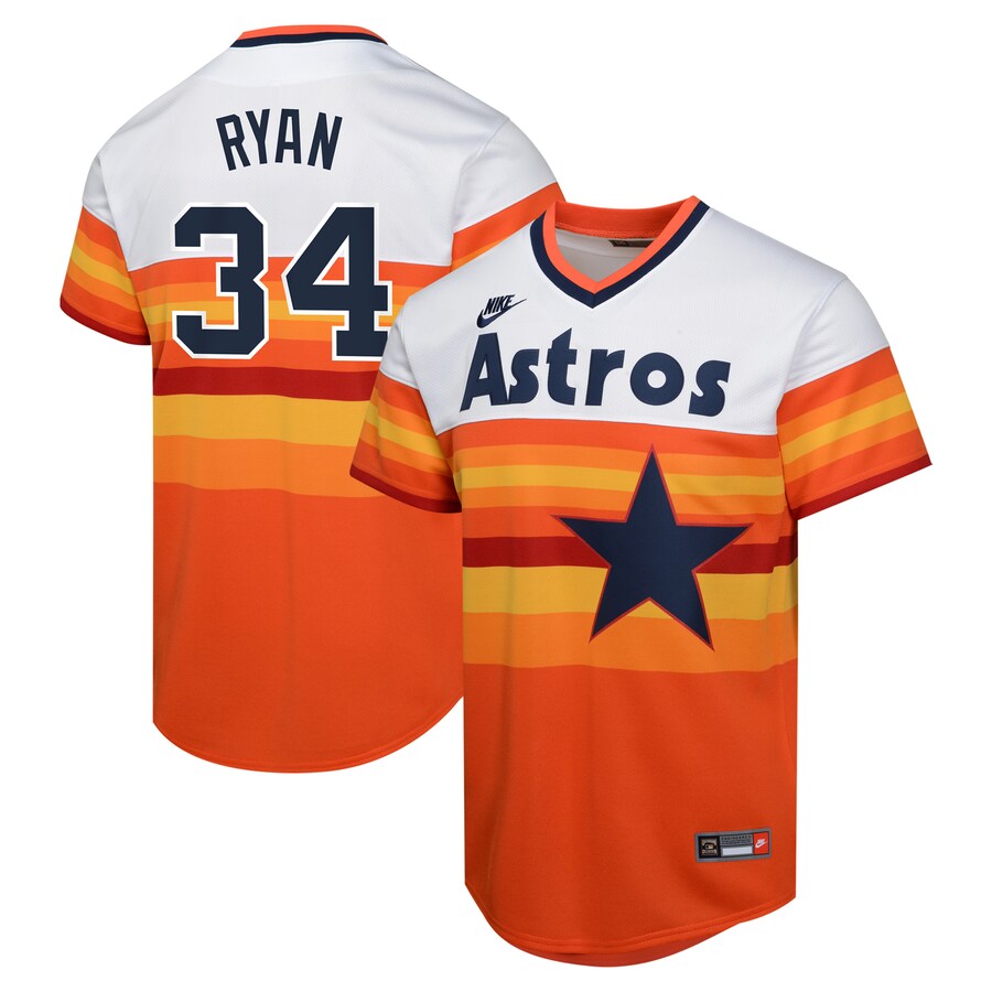 Youth Houston Astros Nolan Ryan Nike White Cooperstown Collection Limited Player Jersey - ujerseystore