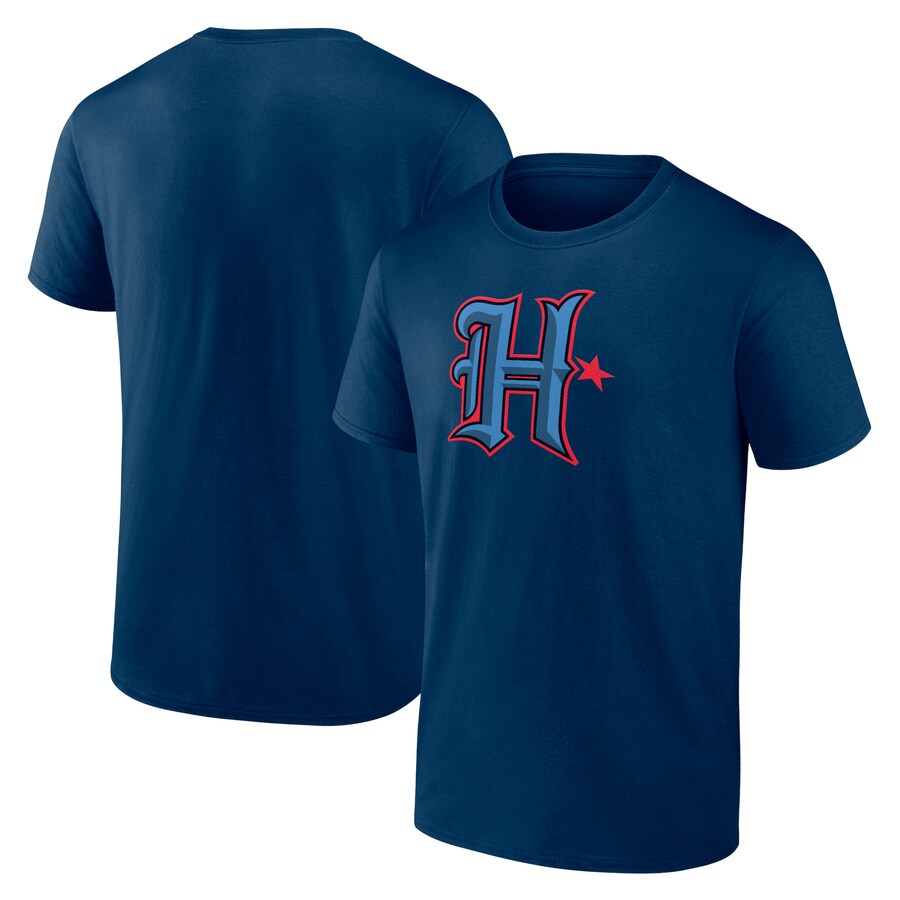 Men's Houston Texans Navy Secondary Logo Lightweight T-Shirt - ujerseystore