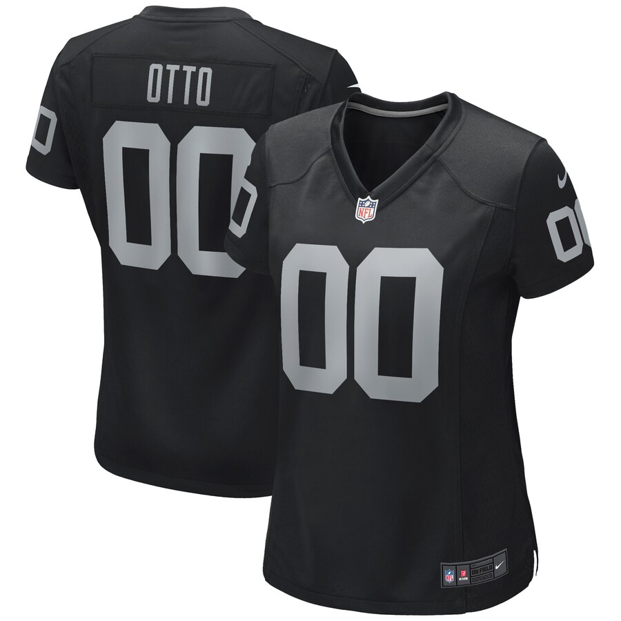 Women's Las Vegas Raiders Jim Otto Nike Black Game Retired Player Jersey - ujerseystore