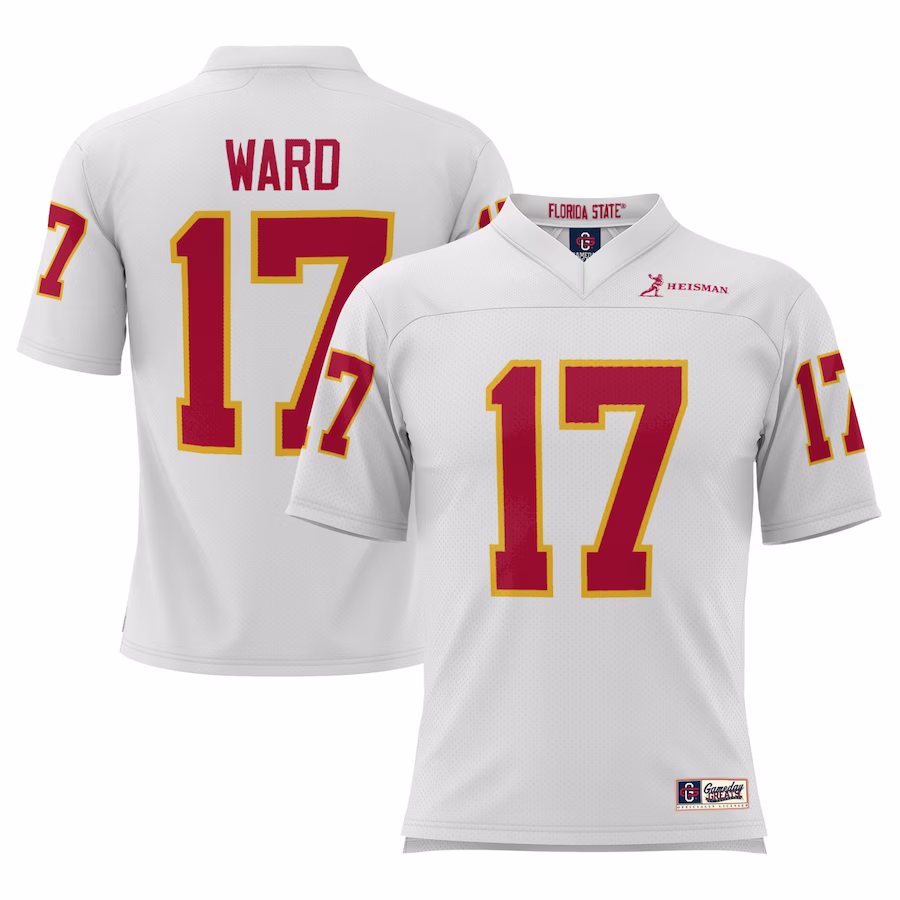 Charlie Ward Florida State Seminoles GameDay Greats Heisman Football Jersey - White - ujerseystore