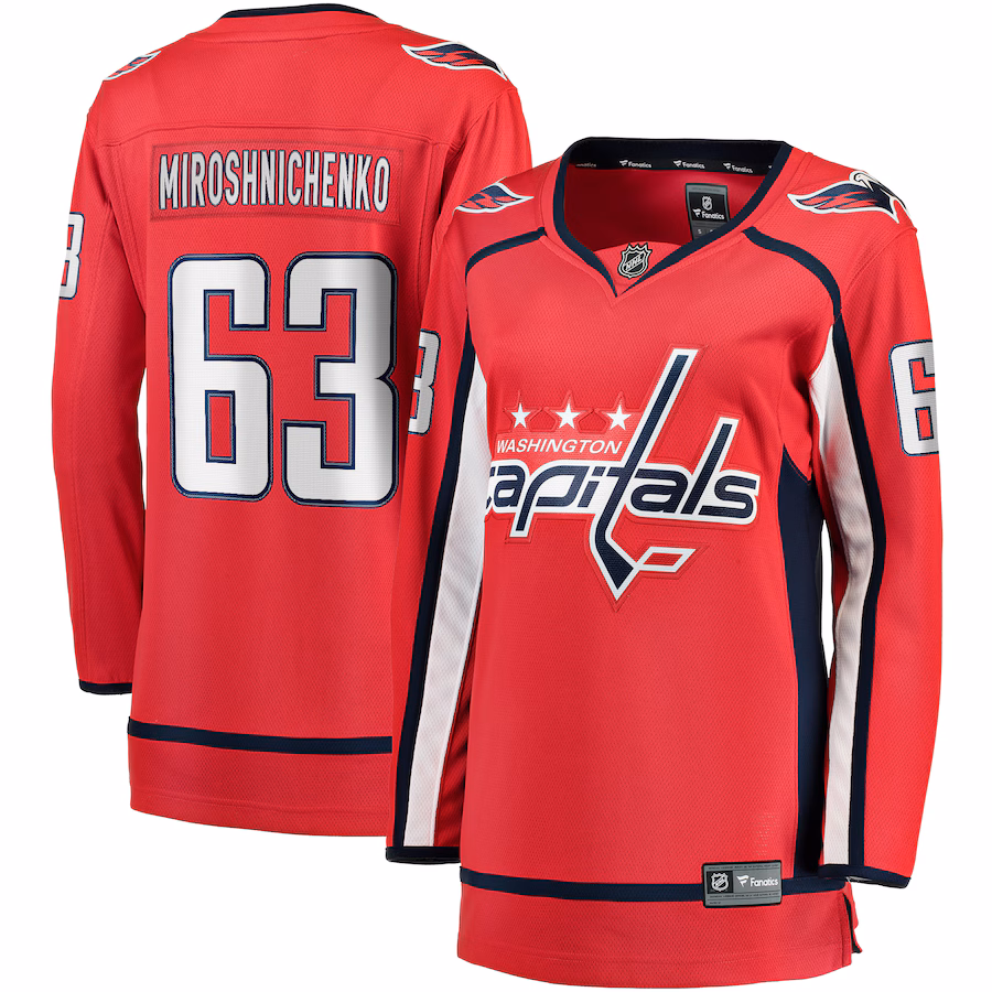 Women's Washington Capitals Ivan Miroshnichenko Fanatics Red Home Premier Breakaway Player Jersey - ujerseystore