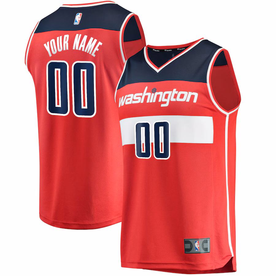 Youth Washington Wizards Fanatics Red Fast Break Custom Replica Jersey - Icon Edition - ujerseystore