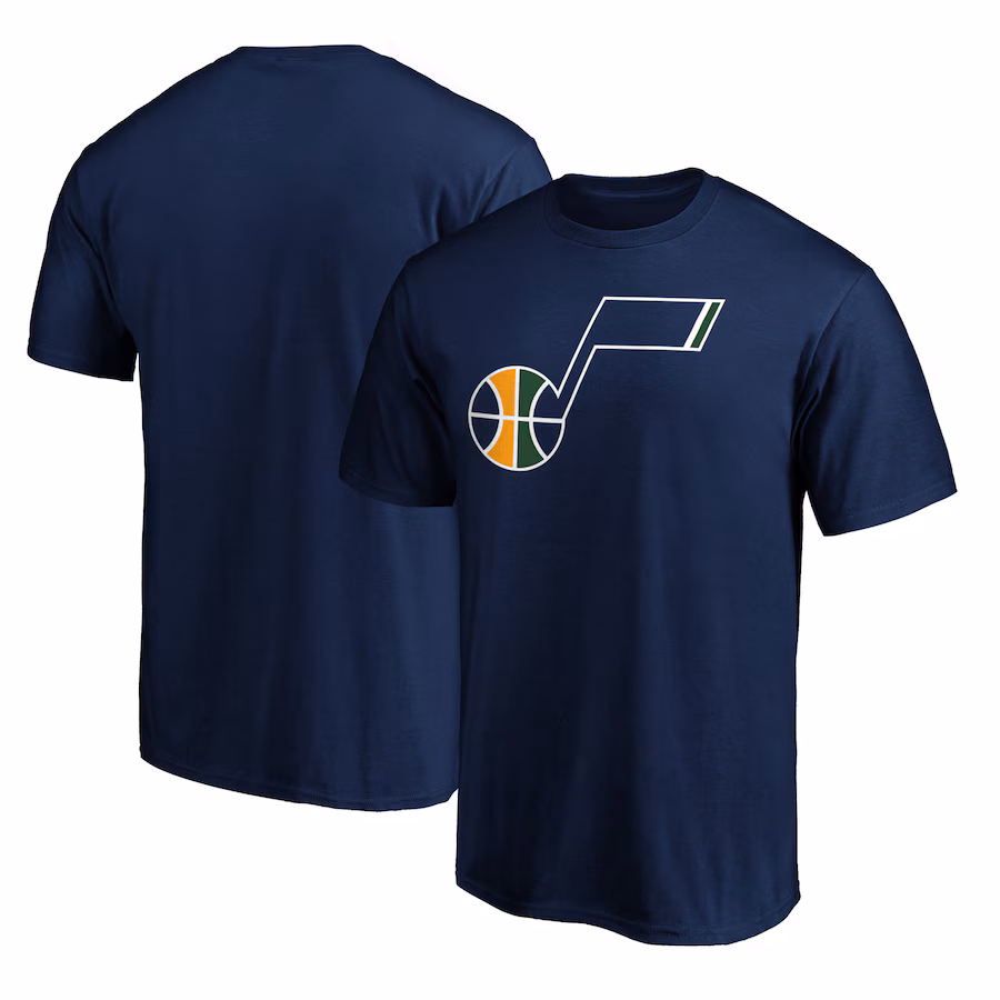 Men's Utah Jazz Fanatics Navy Primary Team Logo T-Shirt - ujerseystore