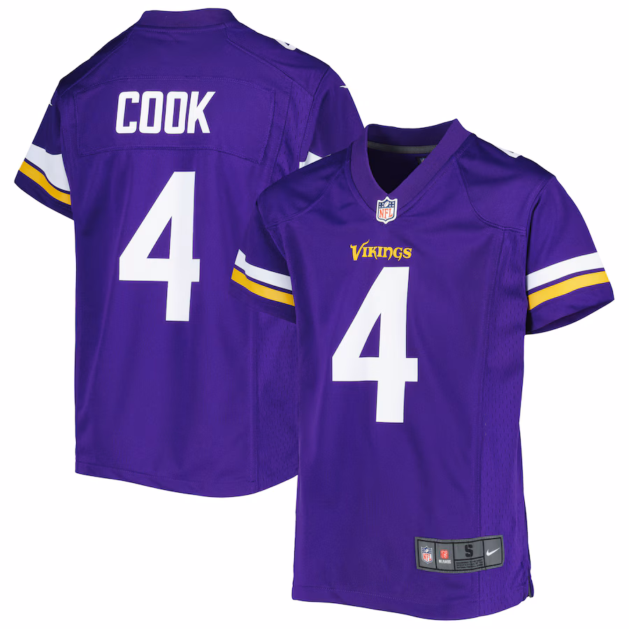 Youth Minnesota Vikings Dalvin Cook Nike Purple Game Jersey - ujerseystore