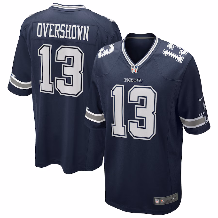 Men's Dallas Cowboys DeMarvion Overshown Nike Navy Game Jersey - ujerseystore