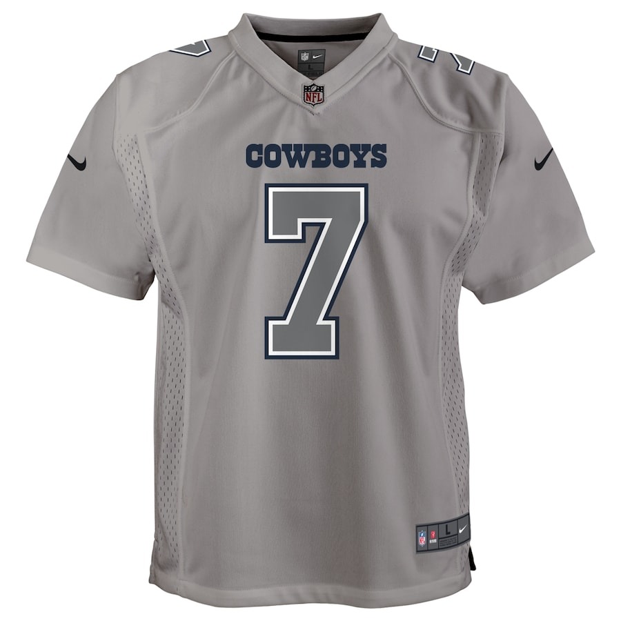 Youth Dallas Cowboys Trevon Diggs Nike Gray Atmosphere Game Jersey - ujerseystore
