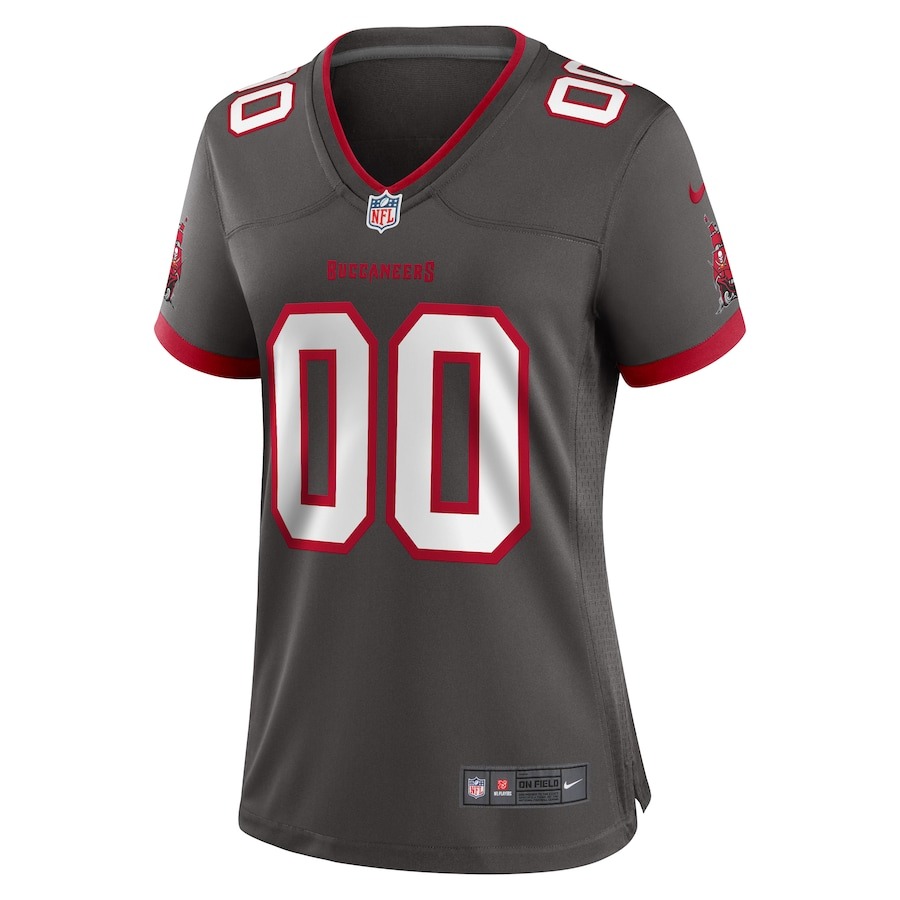 Women's Tampa Bay Buccaneers Nike Pewter Alternate Custom Game Jersey - ujerseystore