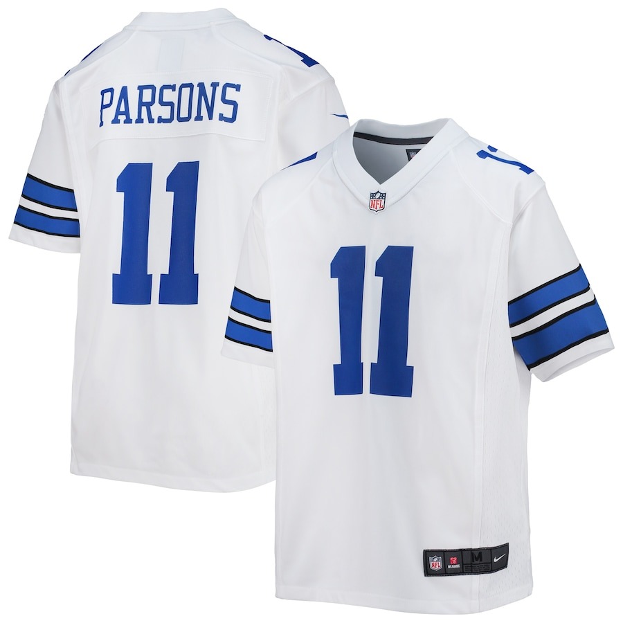 Youth Dallas Cowboys Micah Parsons Nike White Game Jersey - ujerseystore