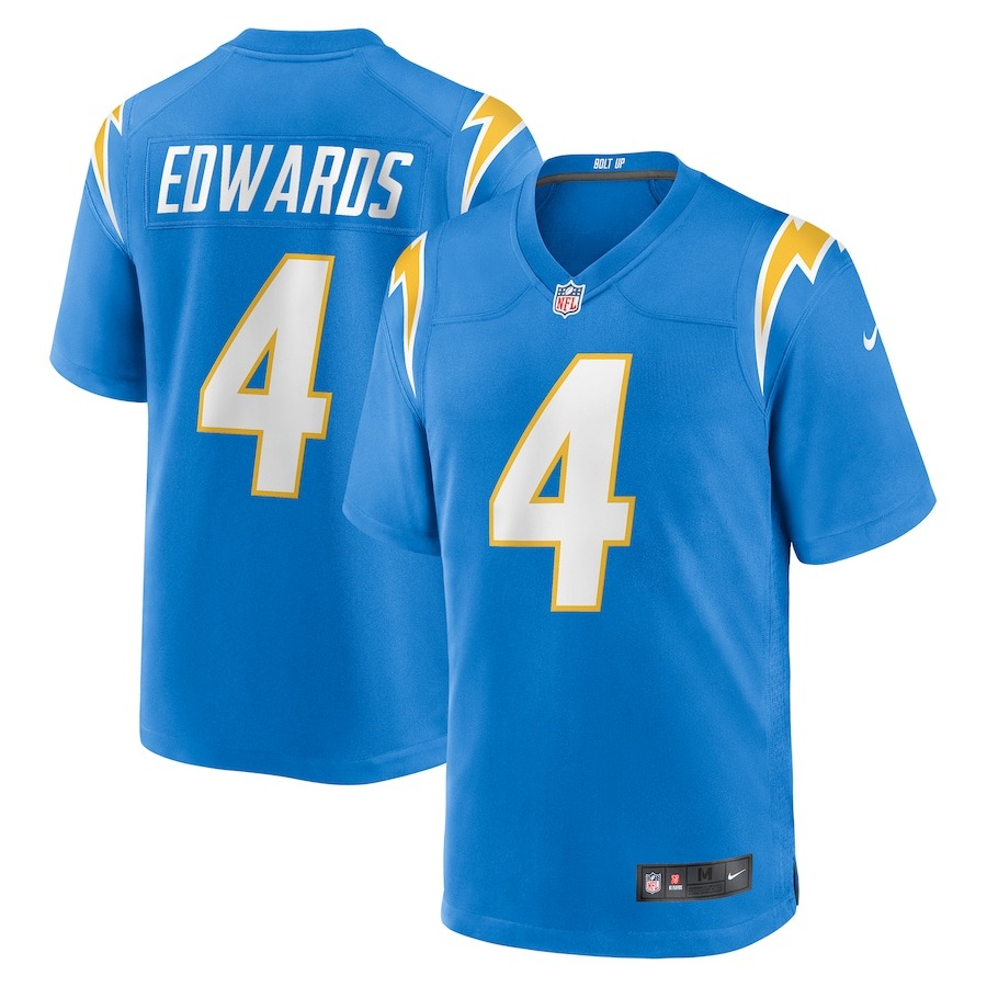 Men's Los Angeles Chargers Gus Edwards Nike  Powder Blue  Game Jersey - ujerseystore