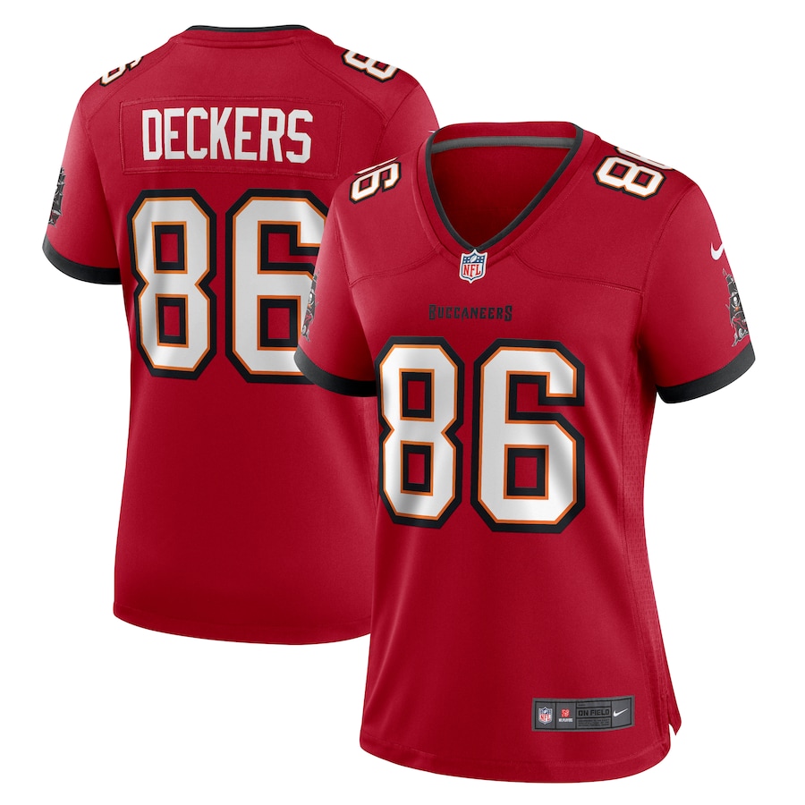 Women's Tampa Bay Buccaneers Evan Deckers Nike Red Game Jersey - ujerseystore