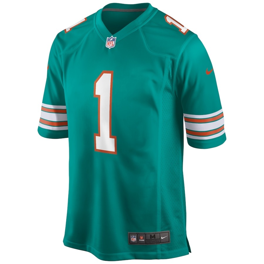 Men's Miami Dolphins Tua Tagovailoa Nike Aqua Alternate Game Jersey - ujerseystore