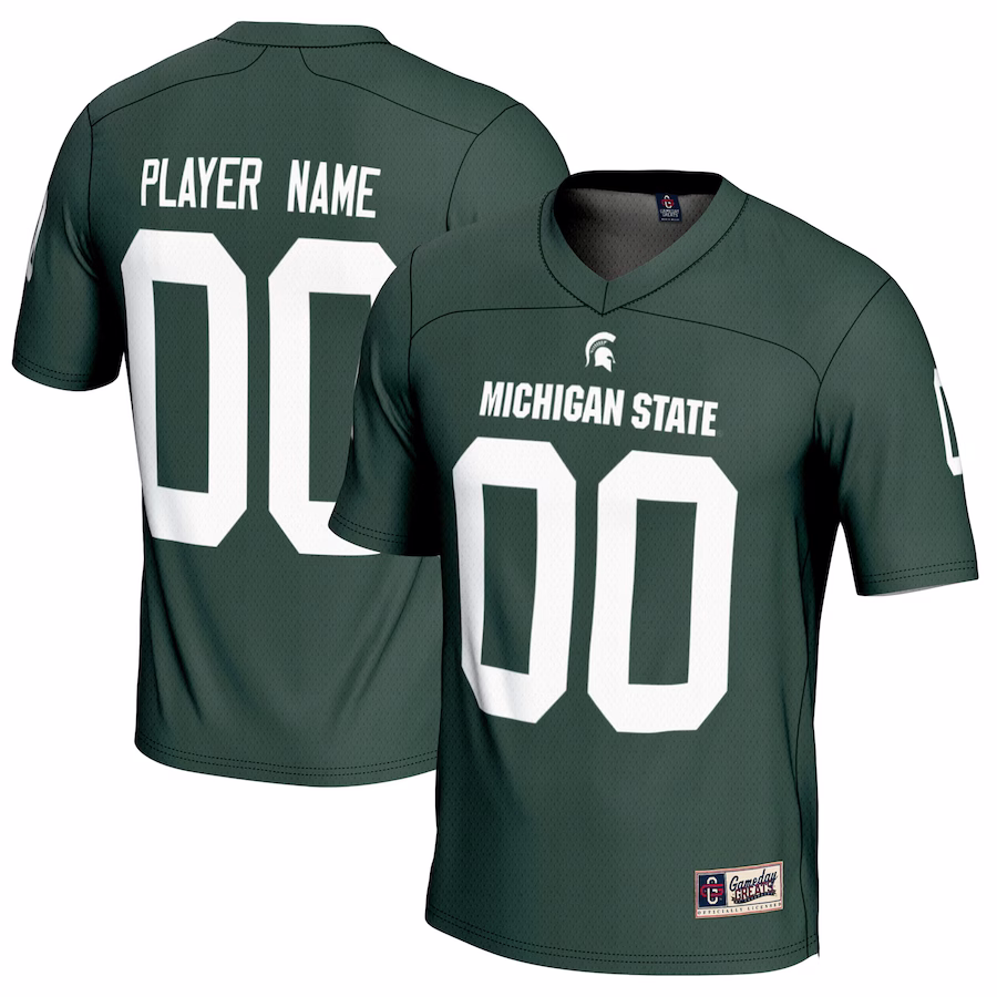 Michigan State Spartans GameDay Greats Youth NIL Pick-A-Player Football Jersey - Green - ujerseystore