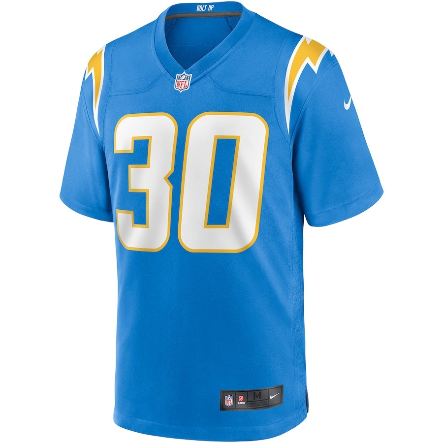 Men's Los Angeles Chargers Austin Ekeler Nike Powder Blue Game Player Jersey - ujerseystore