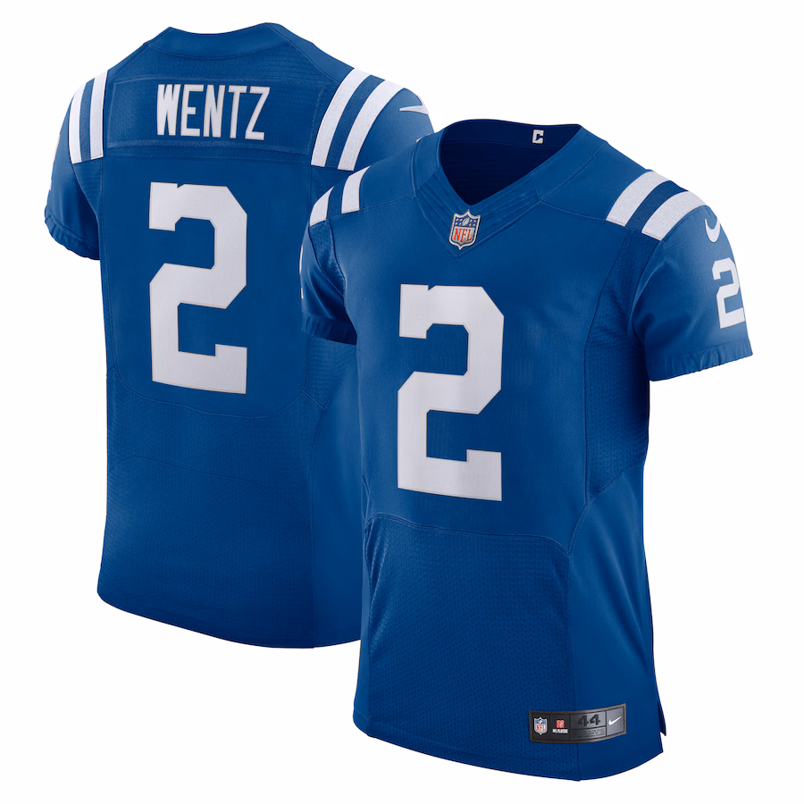 Men's Indianapolis Colts Carson Wentz Nike Royal Vapor Elite Player Jersey - ujerseystore