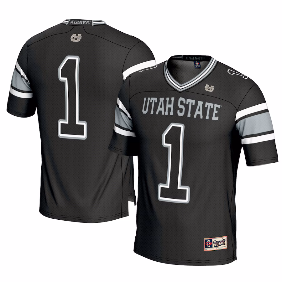 Youth GameDay Greats #1 Black Utah State Aggies Football Jersey - ujerseystore