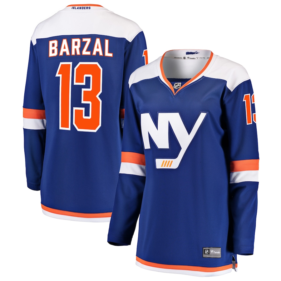 Women's New York Islanders Mathew Barzal Fanatics Branded Blue Alternate Breakaway Jersey - ujerseystore