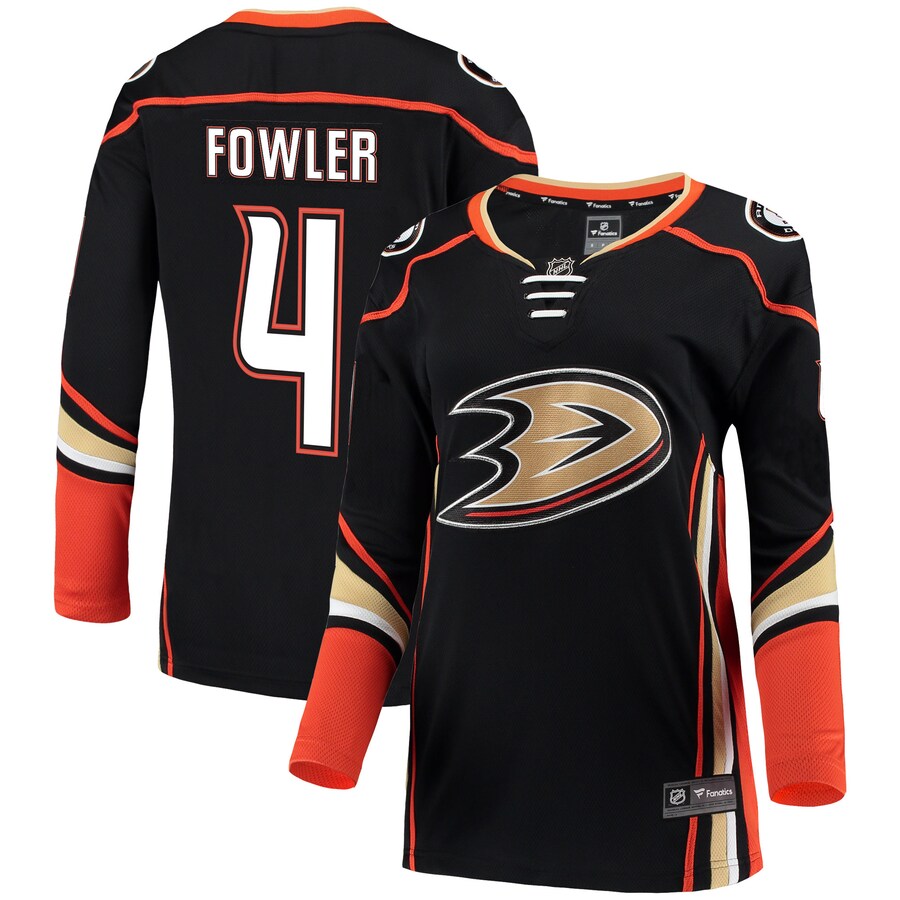 Women's Anaheim Ducks Cam Fowler Fanatics Branded Black Breakaway Jersey - ujerseystore